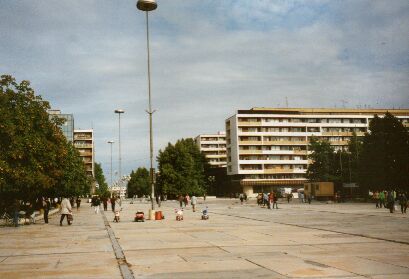 The city centre of Dobrich: Something for concrete fans