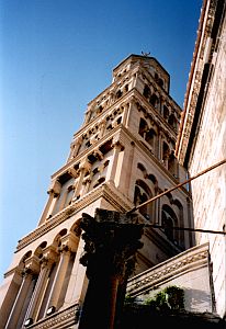 The cathedral in the centre of Split