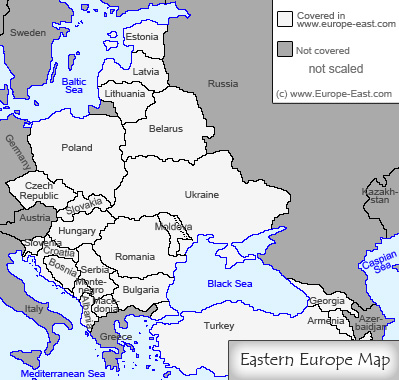 Eastern Europe map: Eastern Europe map: