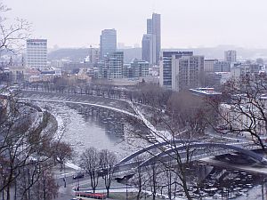 The modern Vilnius north of the river Neris