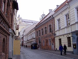 Inside the old town of Vilnius