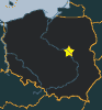 Location of Warszawa