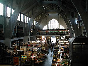Wroclaw: Inside the market hall