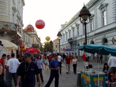 Belgrade: pedestrian zone in the town centre