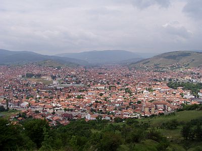 View on the centre of Novi Pazar