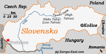 Clickable Map of Slovakia