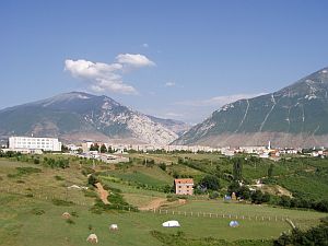 Panorama of Kukës