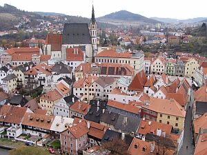 Cesky Krumlov's old centre