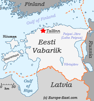 Map of Estonia