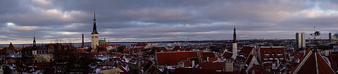 Panorama of Tallinn's old city centre I