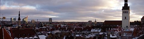 Panorama of Tallinn's old city centre II