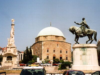 Pecs: Mosque Church and Holy Trinity Column