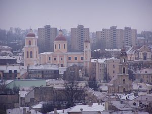 New and old lie close to each other in Vilnius