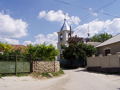 Small, recently restored church in Str. Paghis