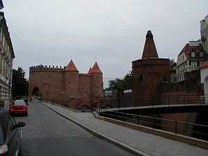 Warszawa: Barbakan, part of the fortification system