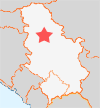 Location of Belgrade