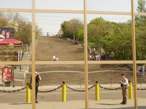 The famous Potemkin's steps in a mirror