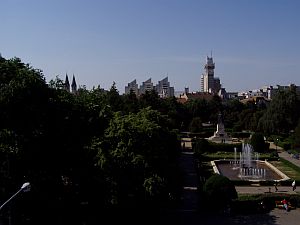 View from the hotel on the centre of Satu Mare