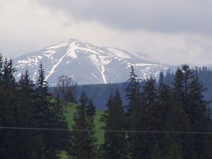 Romanian mountains in springtime