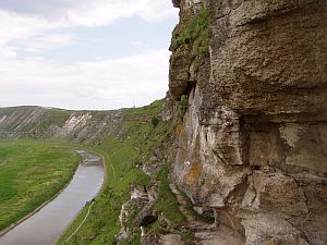 A view from the inside of the monastery in Old Orhei