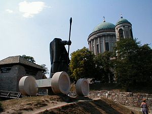 The huge cathedral of Esztergom