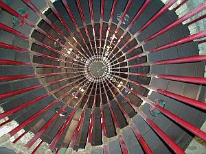 The double spiral staircase Ljubljana's castle